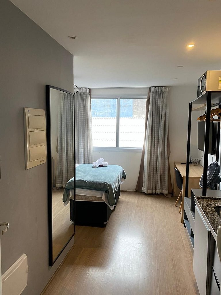 Relaxante Studio no Brás com Piscina/Metrô Brás