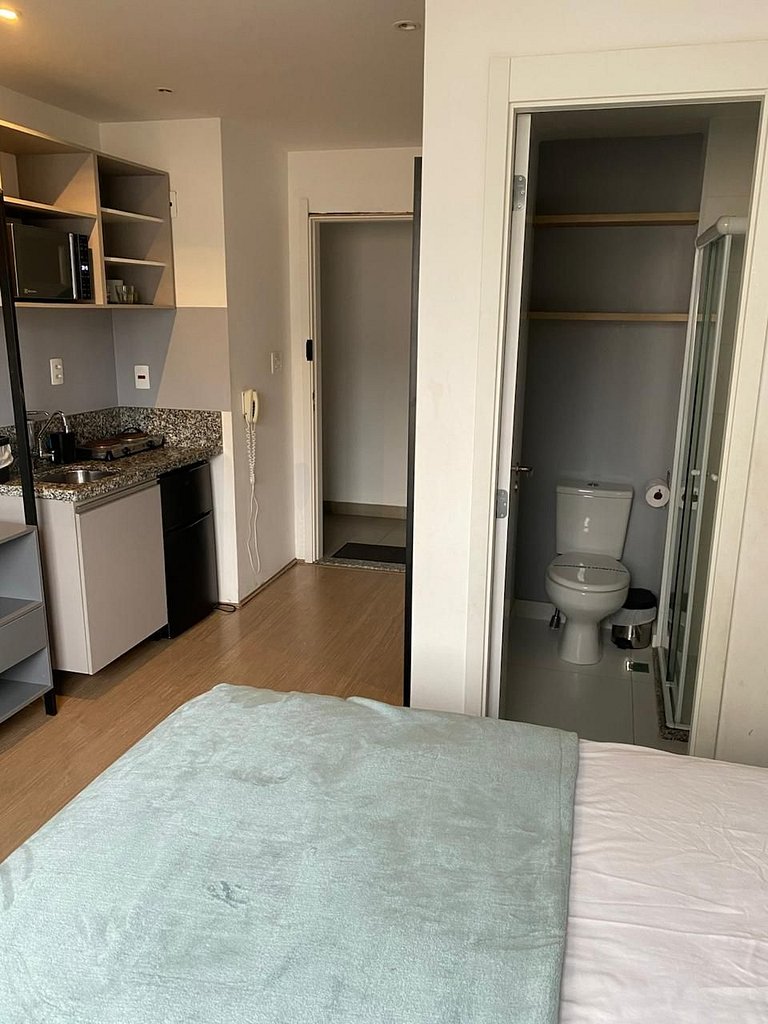 Relaxante Studio no Brás com Piscina/Metrô Brás