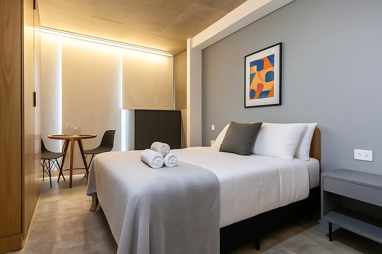 Luxuoso flat a 4 min. do metrô Consolação