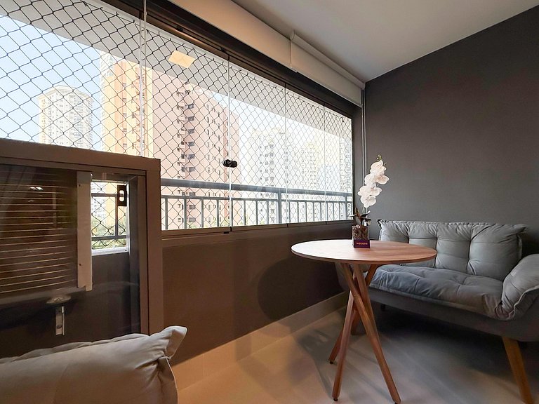 Studio Moderno na Chácara Klabin
