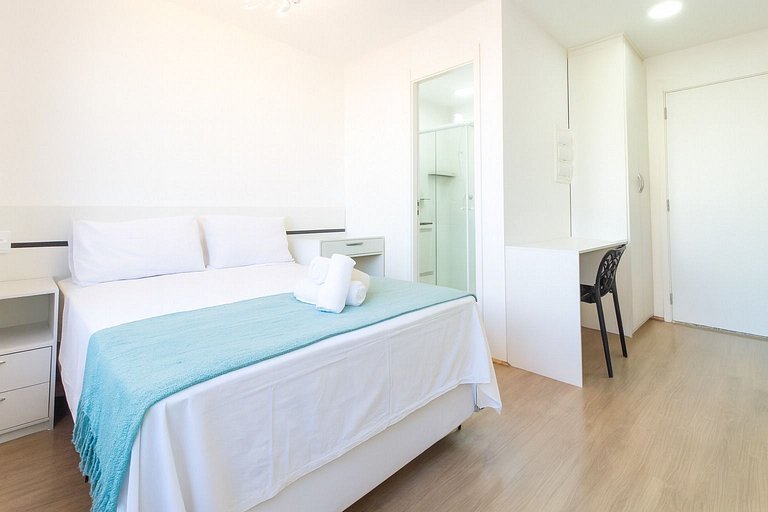 Studio no Coração do Brás | Piscina + Metrô