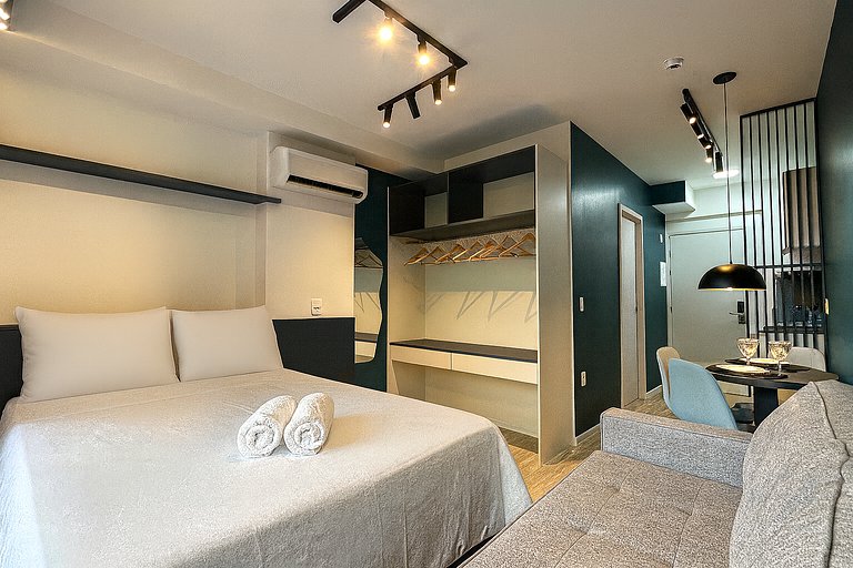 Studio a 5 min. do Consulado Americano e Metrô