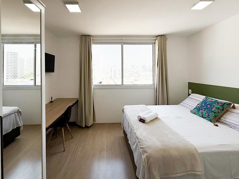 Fino Studio no Brás com Piscina/Metrô Brás