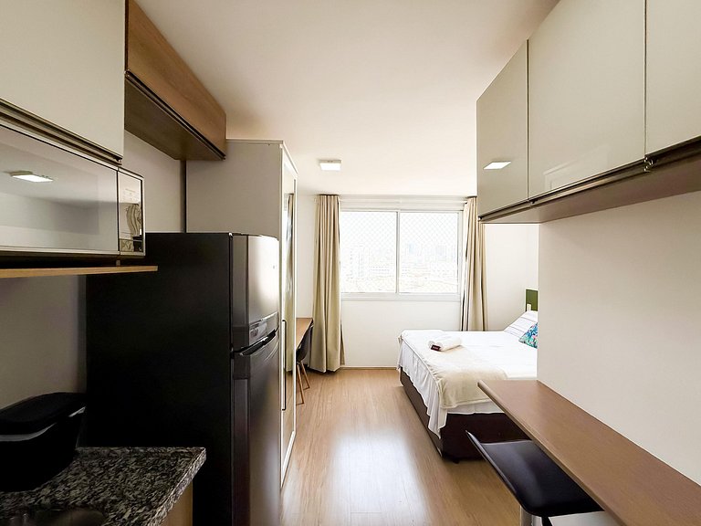 Fino Studio no Brás com Piscina/Metrô Brás