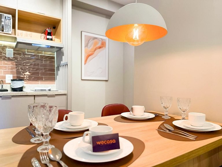 Apê Moderno c/ Ar + Vista – Próx. Allianz Parque