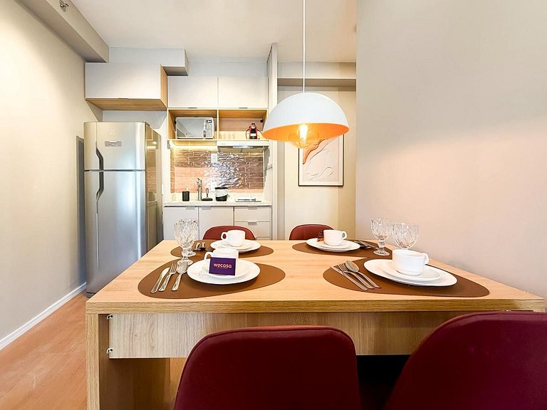 Apê Moderno c/ Ar + Vista – Próx. Allianz Parque