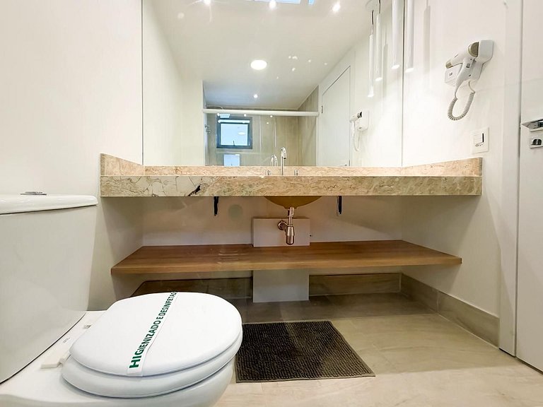 Apê Moderno c/ Ar + Vista – Próx. Allianz Parque