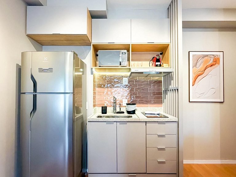 Apê Moderno c/ Ar + Vista – Próx. Allianz Parque