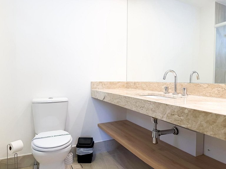 Apê Moderno c/ Ar + Vista – Próx. Allianz Parque