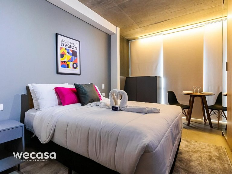 Studio Premium com Ar, Wi-Fi - perto da Paulista