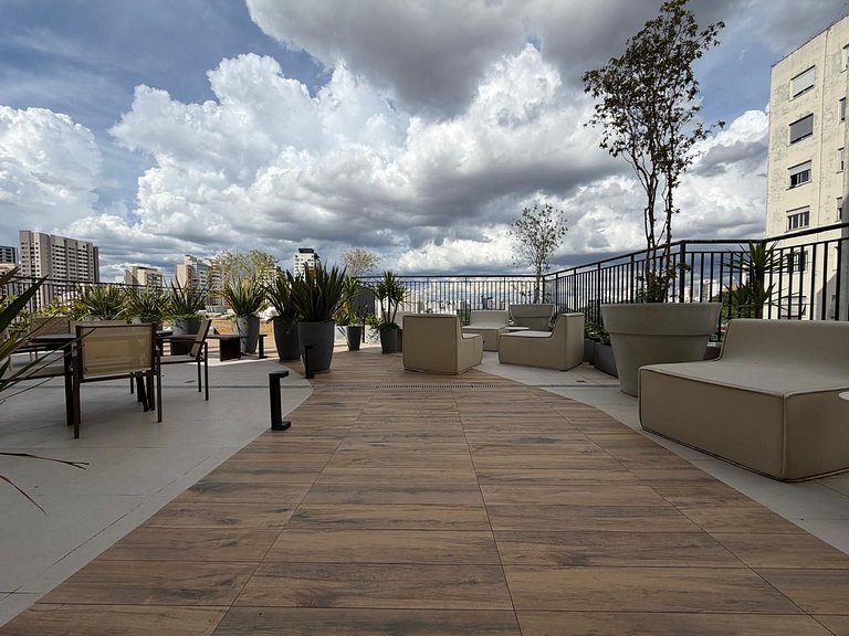 Flat Moderno I - Caminhe até o Allianz Parque