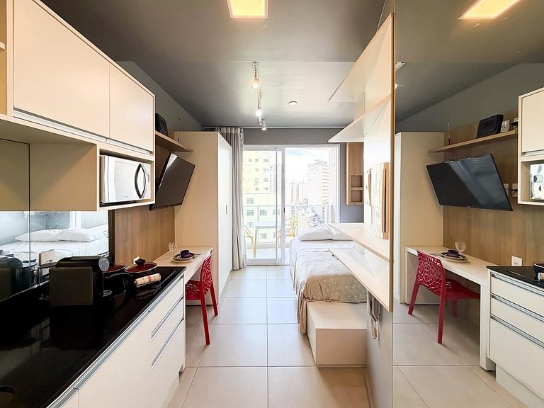 Studio Charmoso na Sé | Conforto e Localização Top