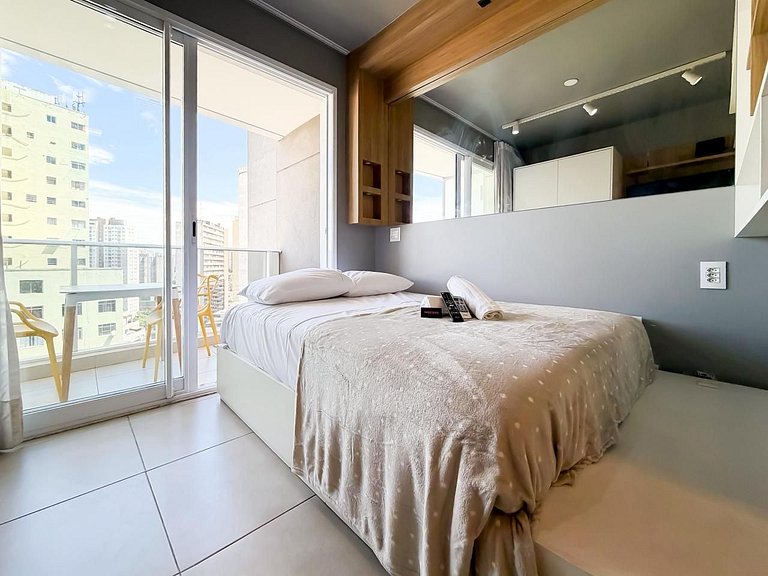 Studio Charmoso na Sé | Conforto e Localização Top