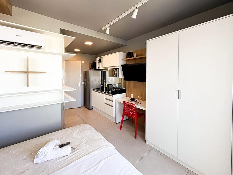 Studio Charmoso na Sé | Conforto e Localização Top
