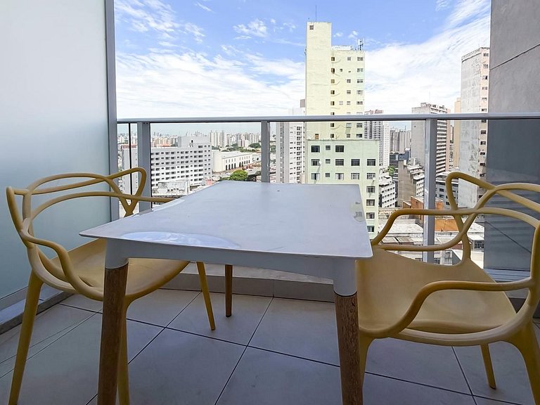 Studio Charmoso na Sé | Conforto e Localização Top