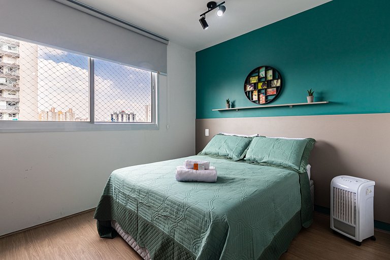 Flat no Brás com Piscina e Fácil Acesso ao Metrô