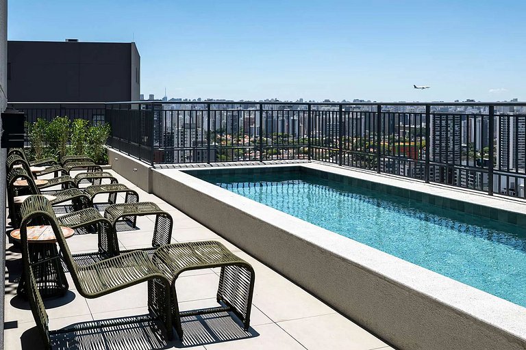 Flat Funcional no Campo Belo Próximo ao Aeroporto