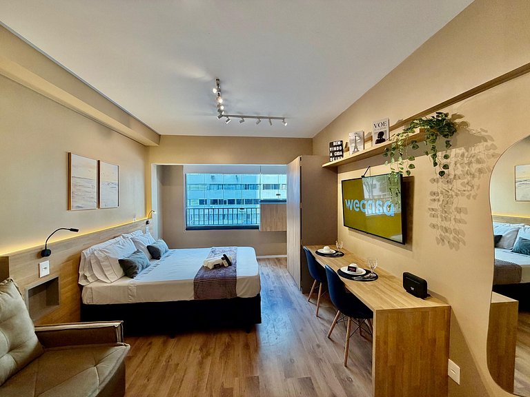 Studio I Oscar Porto com Piscina – Bem Localizado!