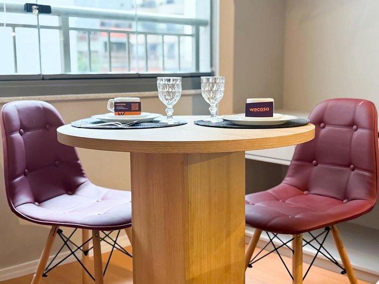 Apê Novo c/ Ar + Vista – Próx. Allianz Parque