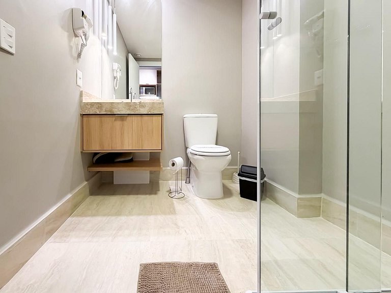 Apê Novo c/ Ar + Vista – Próx. Allianz Parque