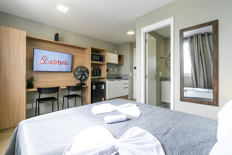Studio Moderno no Brás com Piscina | 2 min Metrô