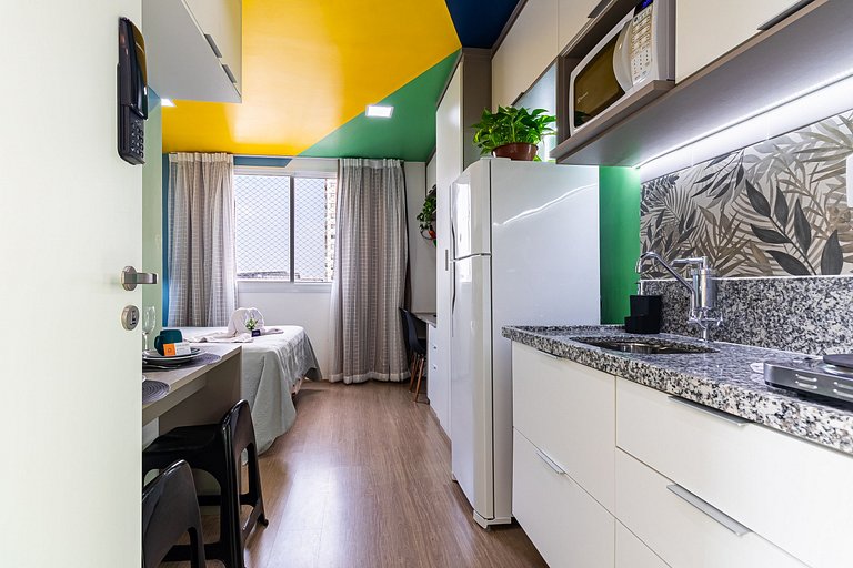 Studio Premium ao Lado do Metrô Brás | Piscina