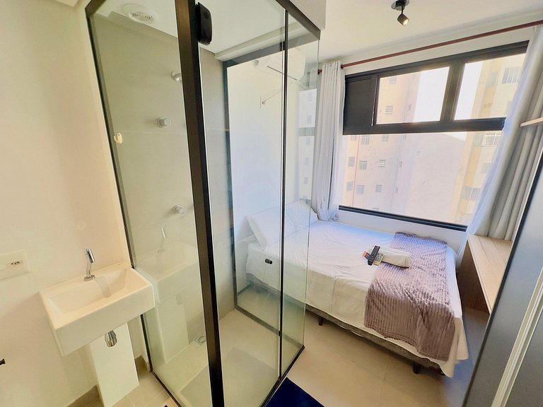 Studio em Higienópolis | Conforto para 2 Pessoas
